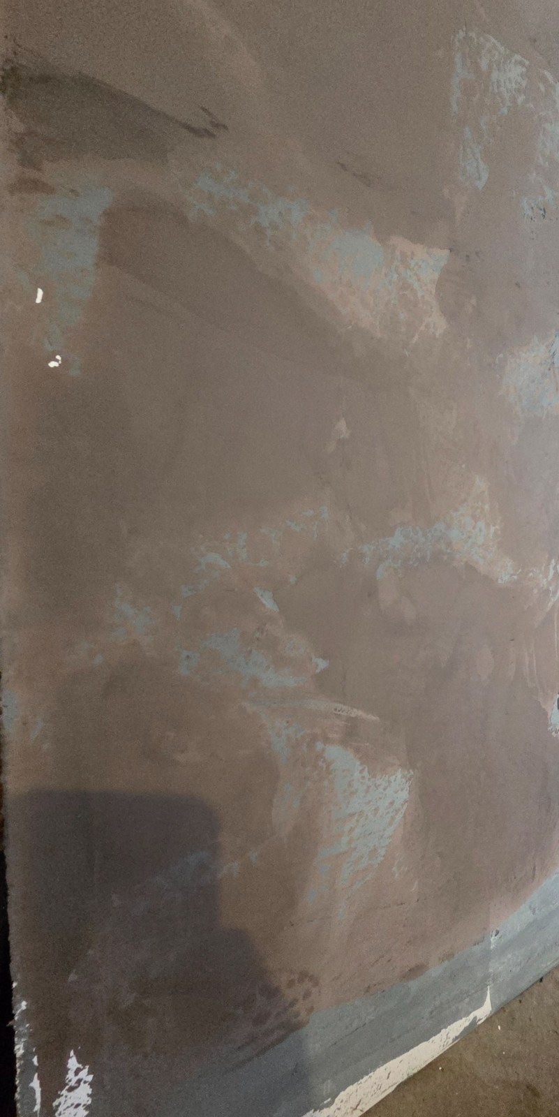 Roman clay test patch exploring earth tones